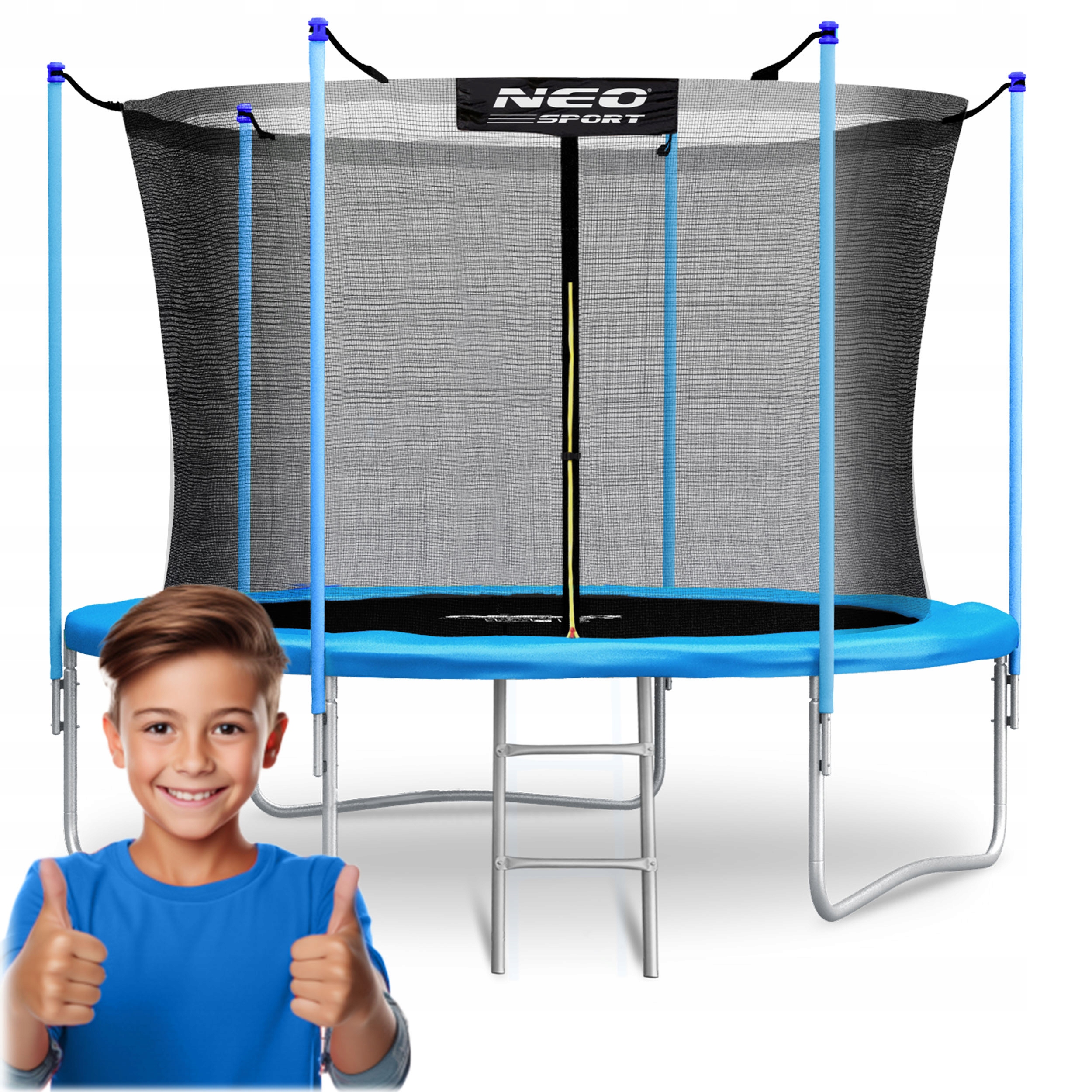 Trampolína Neo-sport so sieťou 183 cm FT 6 (180-183 cm)